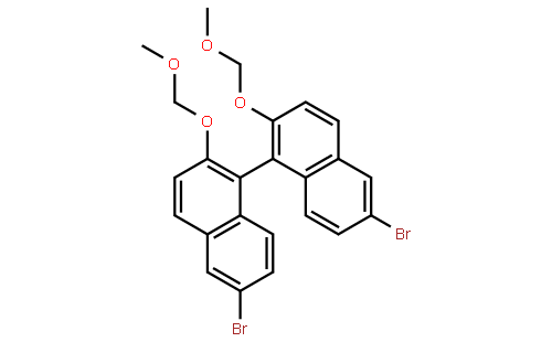 (R)-6，6'-Dibromo-2，2'-bis(methoxymethoxy)-1，1'-binaphthalene