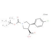 trans-1-Boc-4-(4-chlorophenyl)-3-pyrrolidinecarboxylic acid