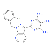 2-{1-[(2-fluorophenyl)methyl]-1h-pyrazolo[3,4-b]pyridin-3-yl}pyrimidine-4,5,6-triamine