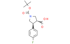 反式-1-(叔丁氧羰基)-4-(4-氟苯基)吡咯烷-3-羧酸